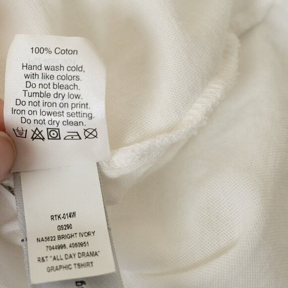 ✨ Madewell Rivet & Thread Oversized Graphic Tee "All Day Drama" Made in USA - Picture 7 of 9